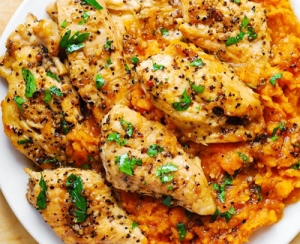 MapleGlazedChickenwithSweetPotatoes